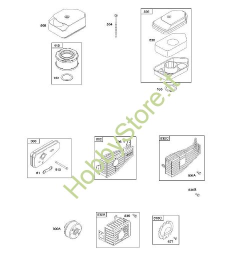 A - Depuratore aria, sistema di scarico B&S - 10 €¦ 10T802-0180-B1 brand Stihl